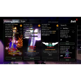 Account Fisch LV Max Unlock Fallen Snowblade, Astraeus Serenade, Polaris Serenade, Nates Blade
