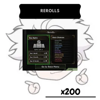 200 Rerolls | TF