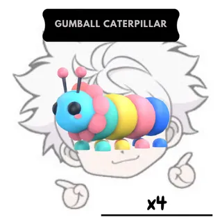 x4 Neon Gumball Caterpillar | AM