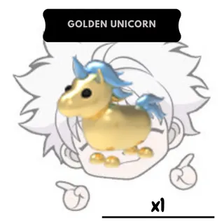Neon Golden Unicorn | AM