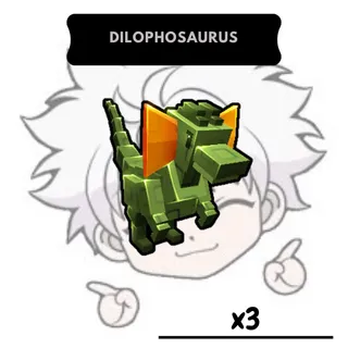 x3 Dilophosaurus | GAG
