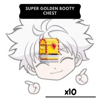 100x Super Golden Booty Chest | Growtopia