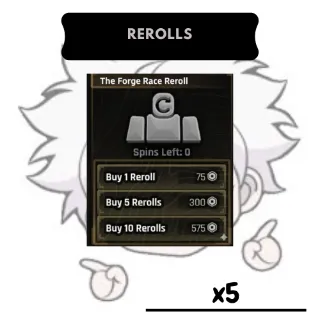 5 Rerolls | TF