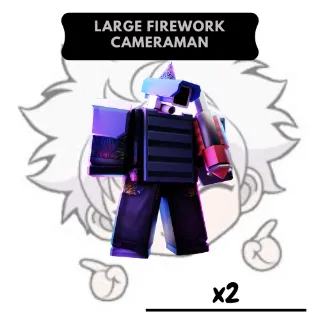 x2 Large Firework Cameraman | TTD