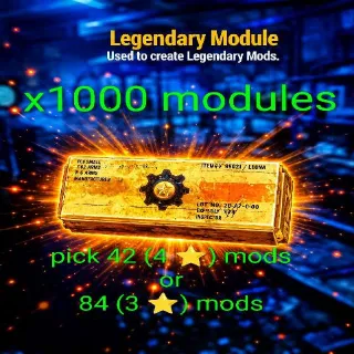 1000 Legendary Modules