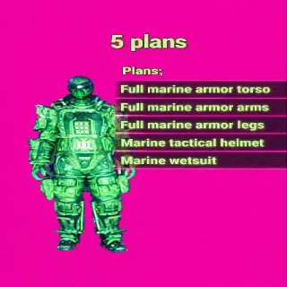 Marine Armor Plans