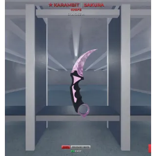 sniper dules|si sakura karambit knife