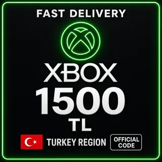 Xbox gift card 1500 TL - TURKEY ⚡️[𝐅𝐀𝐒𝐓 𝐃𝐄𝐋𝐈𝐕𝐄𝐑𝐘]⚡️