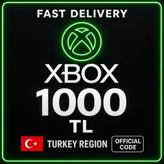 Xbox gift card 1000 TL - TURKEY ⚡️[𝐅𝐀𝐒𝐓 𝐃𝐄𝐋𝐈𝐕𝐄𝐑𝐘]⚡️
