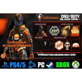 CoD BO7 - Little Caesars X Rewards 🔥CODE🔥