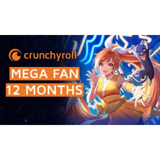 ⚡⚡ Crunchyroll Premium 🔻Mega Fan 12 Months KEY⚡⚡[GLOBAL]