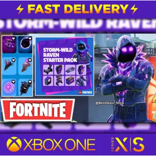 🔥 Fortnite - Storm-Wild Raven Starter Pack 🎮 XBOX