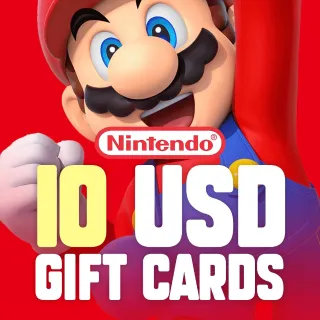 $10.00 USD Nintendo eShop - USA 