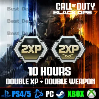COD BLACK OPS 6/7 - 10 HOURS DOUBLE XP & DOUBLE WEAPON XP 🔥GLOBAL🔥