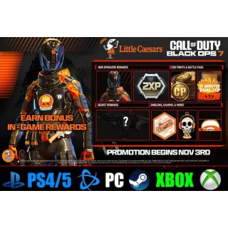 Call of Duty Black Ops 7 - Little Caesars X Rewards 🔥CODE🔥