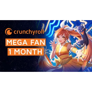 Crunchyroll Premium - Mega Fan 1 Month - KEY [GLOBAL]