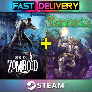 Project Zomboid + Terraria  [Steam Account] ⚡GLOBAL⚡