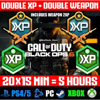 🔥CoD BO6 - 5 Hours 2XP + Double Weapon🔥- CROSSPLATFORM - GLOBAL