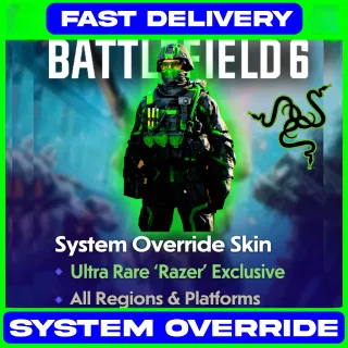 Battlefield 6 System Override Soldier 🔑 ALL PLATFORMS ⚡⚡GLOBAL⚡⚡