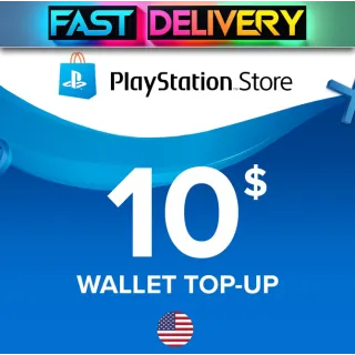 $10.00 USD PlayStation Store