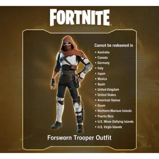 Fortnite Forsworn Trooper DLC - EPIC - [RED DESCRIPTION]⚡️𝐅𝐀𝐒𝐓 𝐃𝐄𝐋𝐈𝐕𝐄𝐑𝐘⚡️