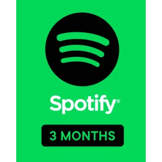 3 Month- Spotify Premium INDIVIDUAL plan 