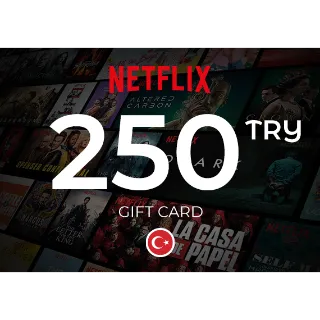 250 TL TRY Netflix Gift Card Turkey