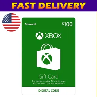  $100.00 USD Xbox Gift Card