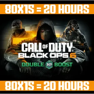 Call of Duty: Black Ops 6 - Double XP Boost 20 Hours - GLOBAL