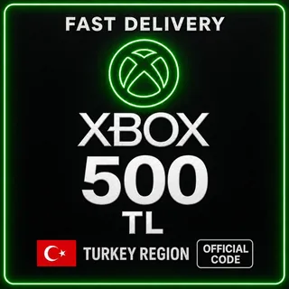 Xbox gift card 500 TL - TURKEY ⚡️[𝐅𝐀𝐒𝐓 𝐃𝐄𝐋𝐈𝐕𝐄𝐑𝐘]⚡️