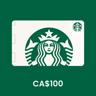 $100.00 CAD Starbucks (40% OFF)