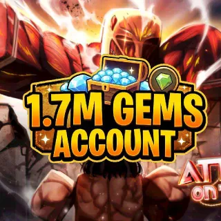 1,7M GEMS ACCOUNT | ATTACK ON TITAN REVOLUTION (AOTR)