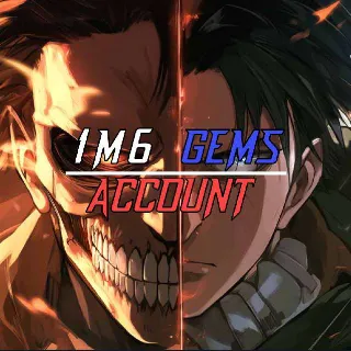 1M6 GEMS ACCOUNT | ATTACK ON TITAN REVOLUTION (AOTR)