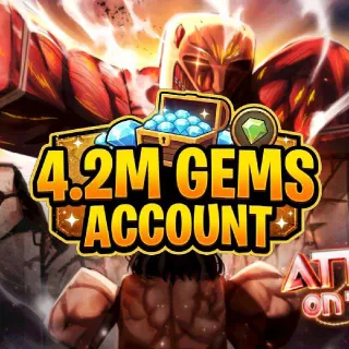 4,2M GEMS ACCOUNT | ATTACK ON TITAN REVOLUTION (AOTR)
