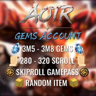GEMS ACCOUNT | ATTACK ON TITAN REVOLUTION (AOTR)