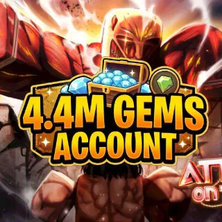 4,4M GEMS ACCOUNT | ATTACK ON TITAN REVOLUTION (AOTR)