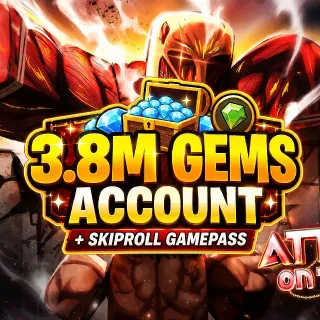 3,8M GEMS ACCOUNT | ATTACK ON TITAN REVOLUTION (AOTR)