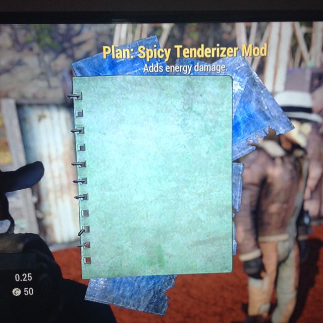 Plan Spicy Tenderizer Mod Plan Game Items Gameflip