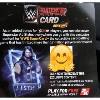 Wwesupercard Qr Code Other Games Gameflip