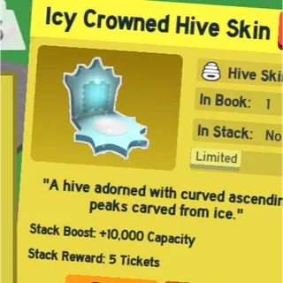 1x icy crowned hive skin