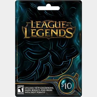  League of Legends $10 Gift Card - NA Server Only