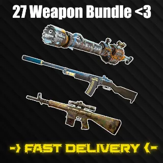 27 Weapon Bundle (Fixer, Handmade, Railway Rifle)