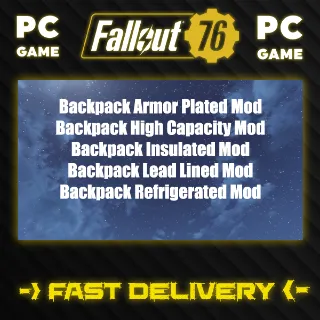 Backpack Mod Plans 5 Total 