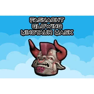 Fasnacht Glowing  Minotaur Mask