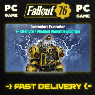 Overeaters Excavator Power Armor 1+ Strength / Weapon Weight Reduction