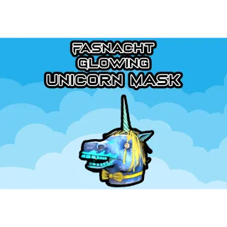 Fasnacht Glowing Unicorn Mask