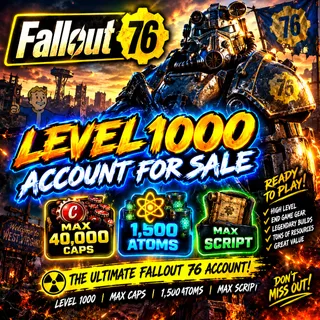 Level 1000 - FO76 Account Microsoft