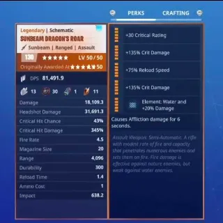 Schematic: Modded Water Dragon's Roar