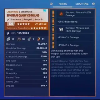 Schematic: Modded Double Element Fire Candycorn