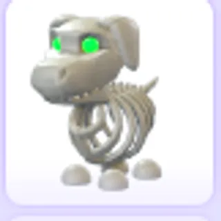 Halloween White Skeleton Dog 